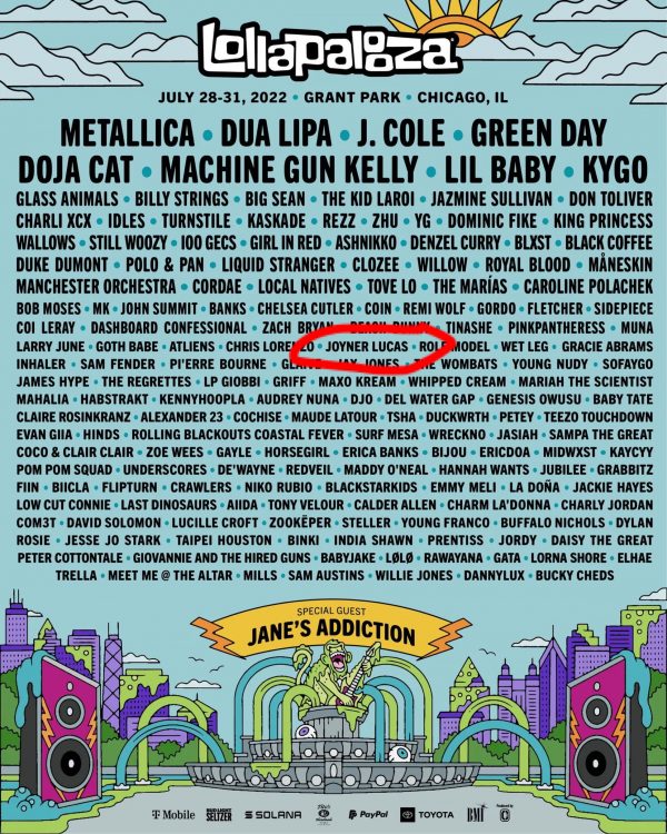 Lollapalooza 2022 flier