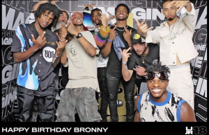 Bronny James celebrated his 18th birthday over the weekend with a surprise appearance by Travis Scott and SoFaygo at The h.wood Group