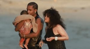 Rihanna and A$AP Rocky Take Their Son to the Beach for a Photoshoot