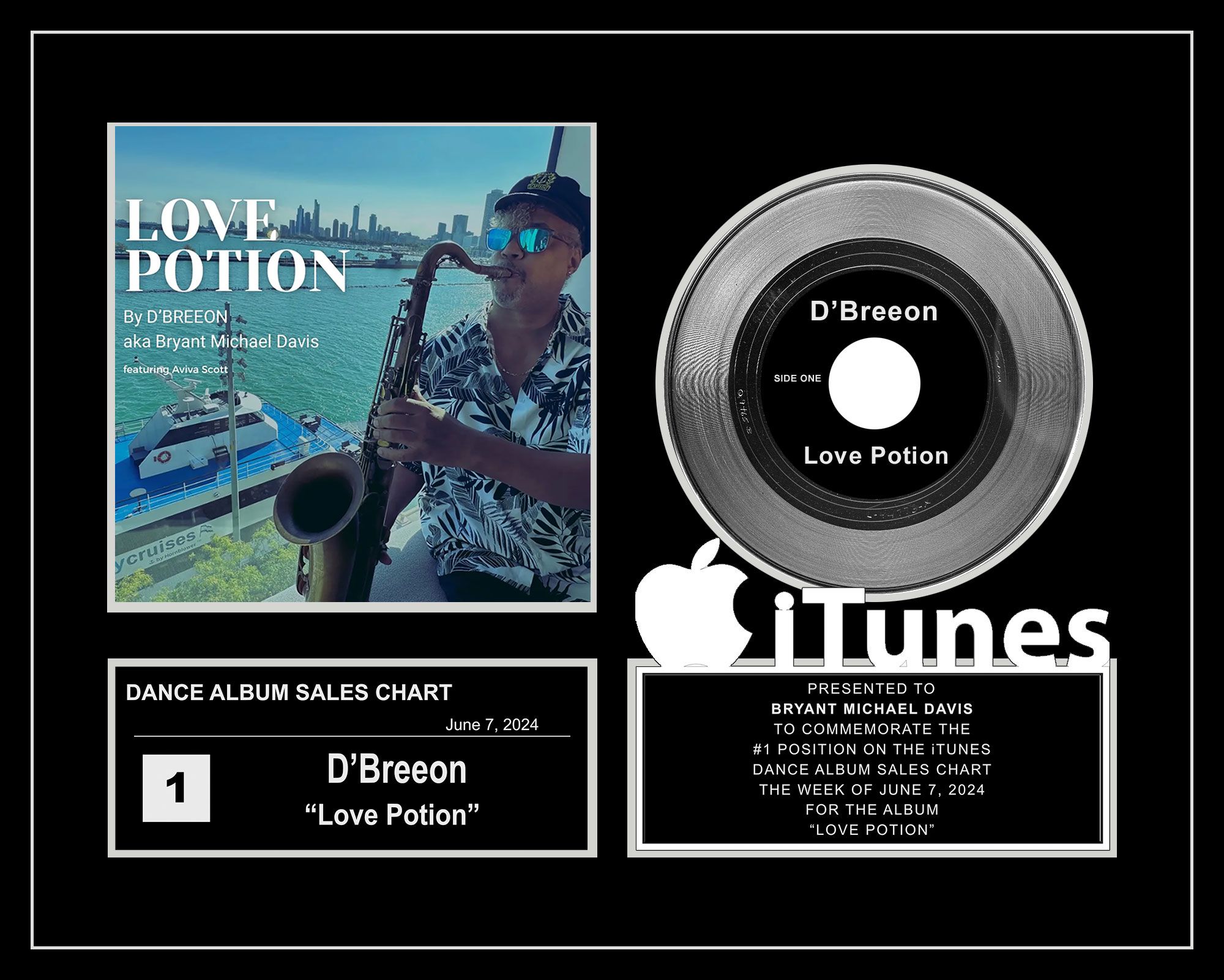 Bryant Michael Davis Tops iTunes with His Chart-Topping Album “Love Potion”