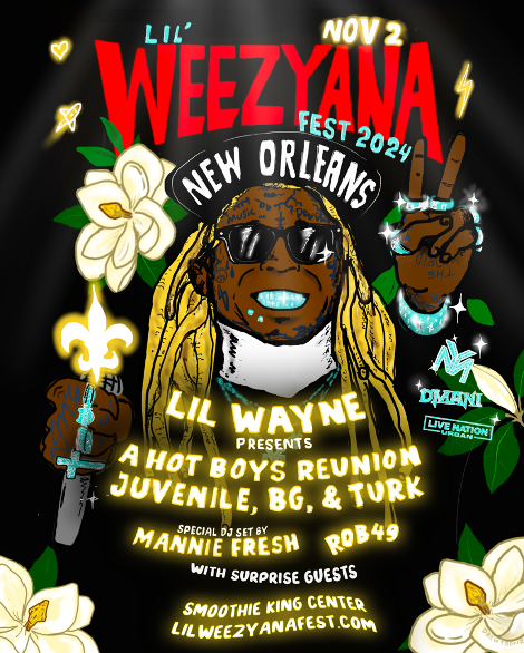 Lil Wayne, B.G., Turk, and Juvenile Set for Hot Boys Reunion at Lil WeezyAna Fest