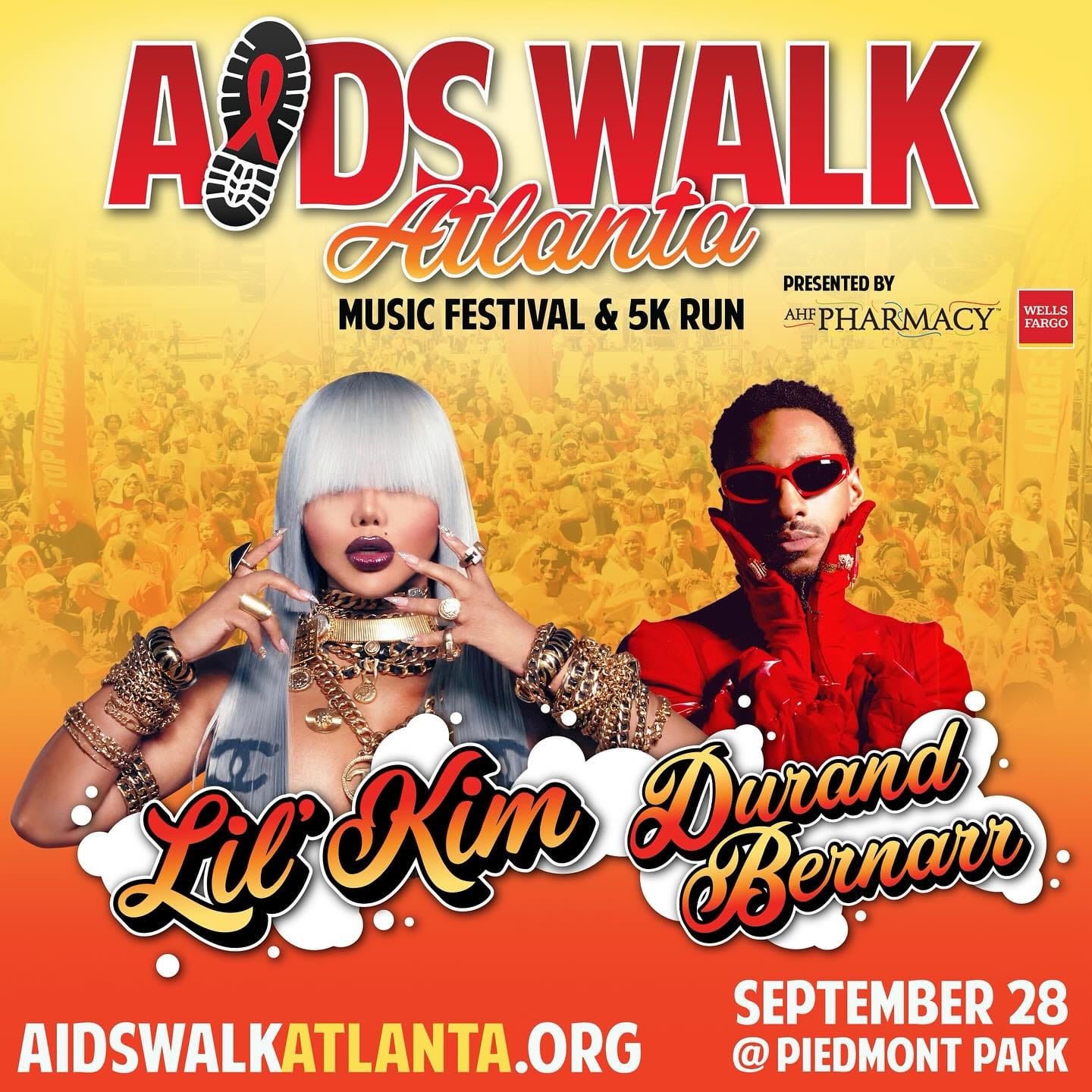 AIDS Walk Atlanta 2024 AHF Lil Kim Durand Bernarr