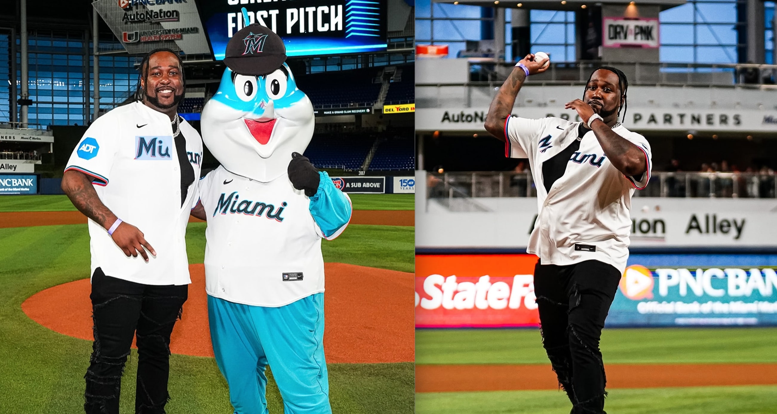 Reazy Renegade Throws First Pitch at Miami Marlins Game, Celebrates New Music Release